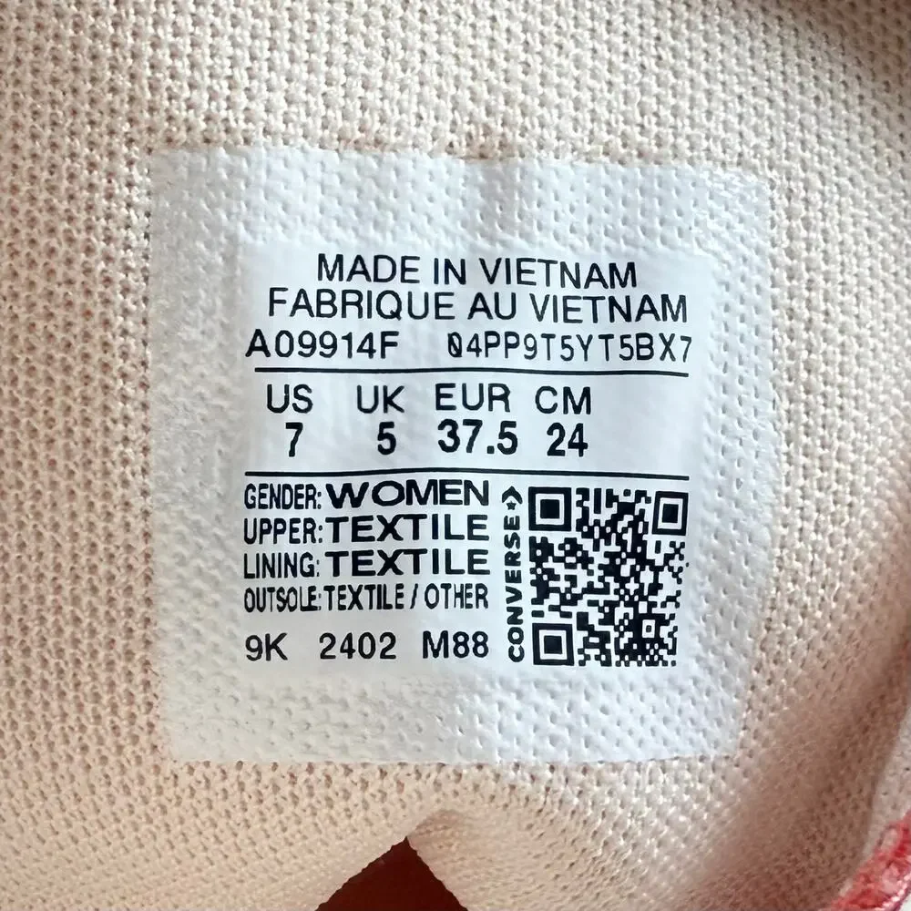 NIB Converse Chuck Taylor All Star Lift Platform Hi Sneaker Watermelon Slushy 7 - Picture 13 of 14